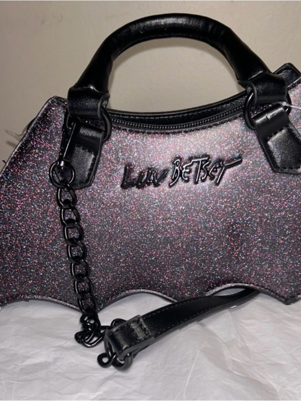 Betsy Johnson Shimmering Crossbody Bag - Picture 8 of 8